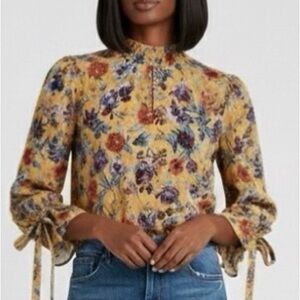 96# Vibrant Floral Women's Blouse